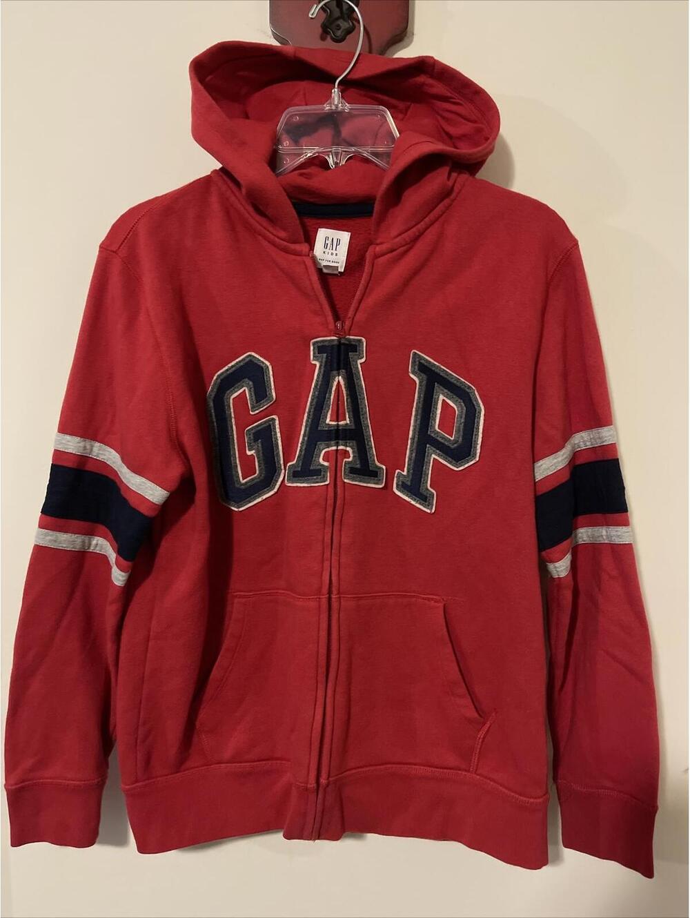Gap Boys XXL Full Zip Red Jacket With Hood! A3948